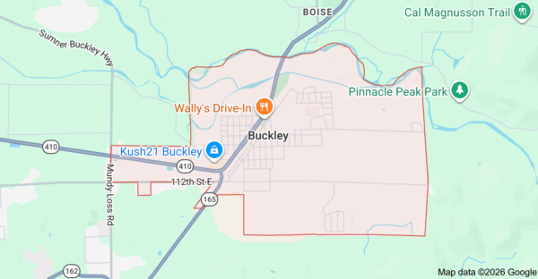 253 Electric service area map for Buckley WA